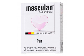 Супертонкие презервативы Masculan Pur - 3 шт.
