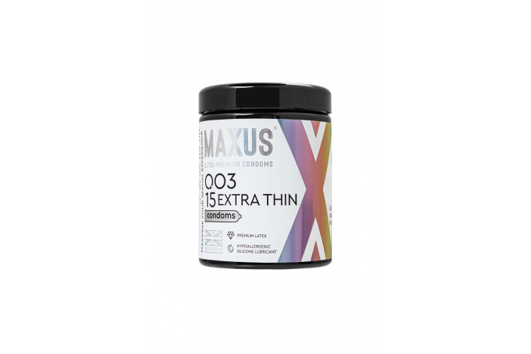 Экстремально тонкие презервативы MAXUS 003 Extra Thin - 15 шт.