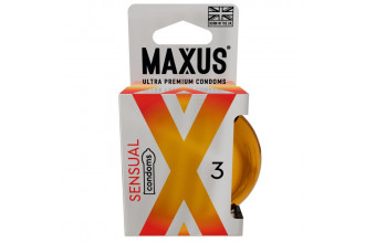 Презервативы анатомической формы Maxus Sensual - 3 шт.