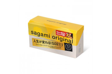 Презервативы увеличенного размера Sagami Original 0.02 XL-size - 12 шт.