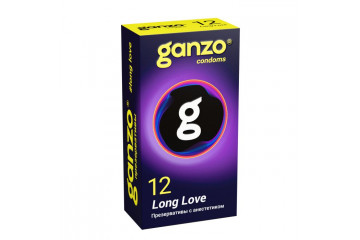 Презервативы с анестетиком для продления удовольствия Ganzo Long Love - 12 шт.