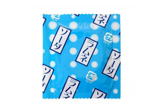 Презерватив Sagami Studded Lemonade с ароматом лимонада - 1 шт.