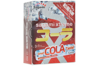 Ароматизированные презервативы Sagami Xtreme Cola - 3 шт.