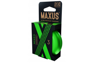 Презервативы в железном кейсе MAXUS Mixed - 3 шт.