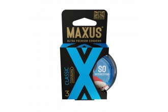 Классические презервативы в пластиковом кейсе MAXUS AIR Classic - 3 шт.