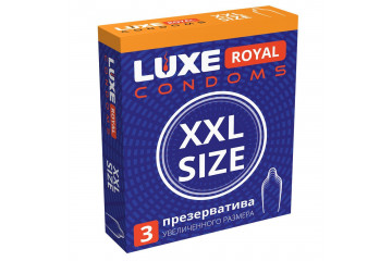Презервативы увеличенного размера LUXE Royal XXL Size - 3 шт.