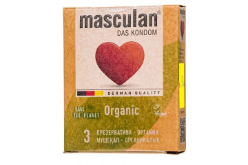 Экологически чистые презервативы Masculan Organic - 3 шт.
