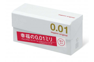 Супер тонкие презервативы Sagami Original 0.01 - 10 шт.