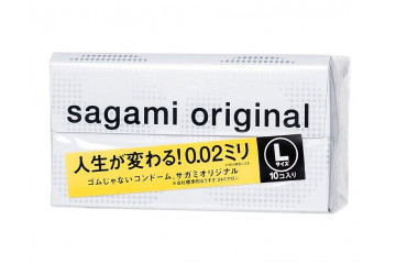 Презервативы Sagami Original 0.02 L-size увеличенного размера - 10 шт.