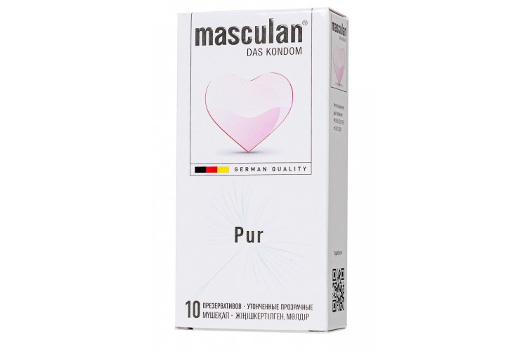 Супертонкие презервативы Masculan Pur - 10 шт.