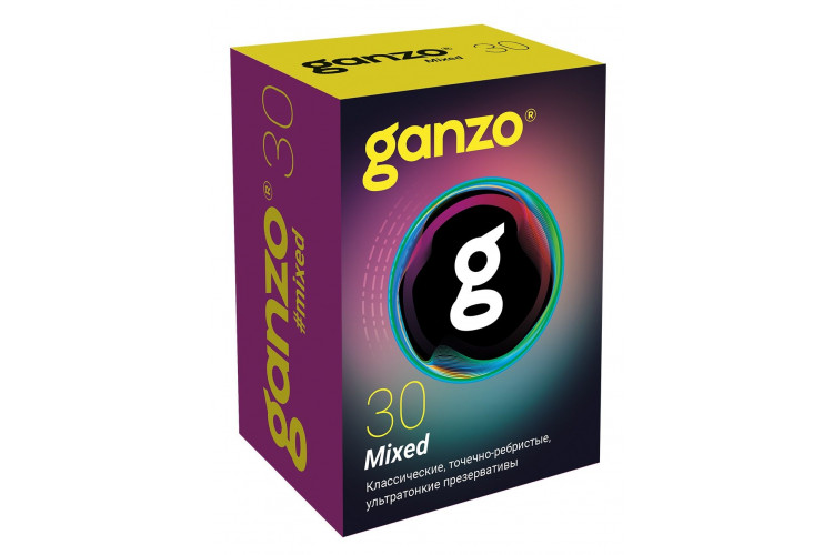Микс-набор из 30 презервативов Ganzo Mixed