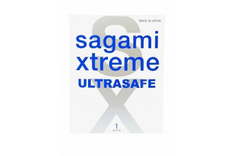 Презерватив Sagami Xtreme Ultrasafe с двойным количеством смазки - 1 шт.