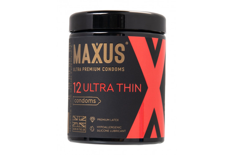 Ультратонкие презервативы MAXUS Ultra Thin - 12 шт.