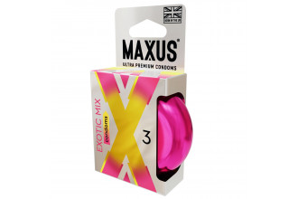 Ароматизированные презервативы Maxus Exotic Mix - 3 шт.