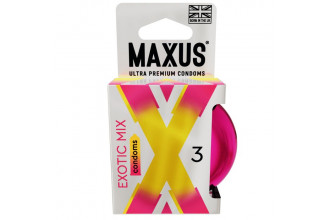 Ароматизированные презервативы Maxus Exotic Mix - 3 шт.