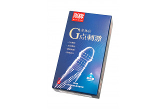 Ультратонкие презервативы Elasun G-spot stimulation с ребрами и точками - 10 шт.
