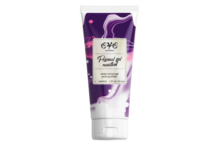 Интимная смазка на водной основе с пролонгирующим эффектом OYO Personal Gel Menthol - 50 мл.