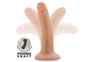 Телесный фаллоимитатор-реалистик 5 Inch Posable Dildo - 13,9 см.