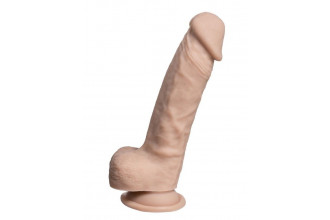 Телесный фаллоимитатор на присоске Real Skin Model 1 - 17,8 см.