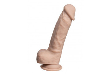 Телесный фаллоимитатор на присоске Real Skin Model 1 - 17,8 см.