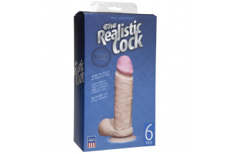 Реалистичный фаллоимитатор The Realistic Cock ULTRASKYN 6” на присоске - 17,3 см.