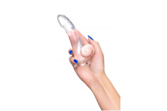 Прозрачный реалистичный фаллоимитатор Cryst - 15 см.