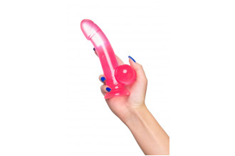 Розовый реалистичный фаллоимитатор Fush - 18 см.