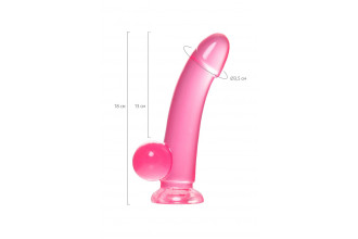 Розовый реалистичный фаллоимитатор Fush - 18 см.