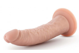 Телесный фаллоимитатор-реалистик 7 Inch Posable Dildo - 19 см.