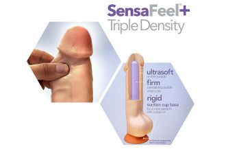 Телесный фаллоимитатор-реалистик 7 Inch Posable Dildo - 19 см.