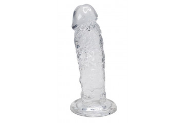 Прозрачный фаллоимитатор на присоске Majestic Jelly Dildo - 14,7 см.
