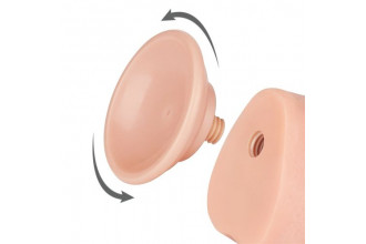 Телесный фаллоимитатор 9.5 Sliding Skin Dual Layer Dong - 24 см.