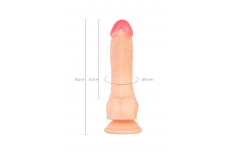 Телесный фаллоимитатор Nash - 18 см.