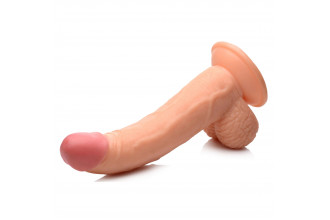 Телесный фаллоимитатор на присоске 7.5 Dildo with Balls - 21,5 см.