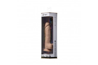 Телесный фаллоимитатор на присоске Real Skin Model 1 - 21 см.