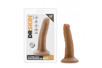 Карамельный фаллоимитатор 5.5 Inch Long Dildo With Suction Cup Base - 13,9 см.