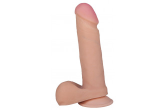 Телесный фаллоимитатор на присоске F&F BEST COCK 6 - 19 см.