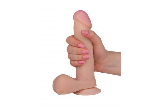Телесный фаллоимитатор на присоске F&F BEST COCK 6 - 19 см.