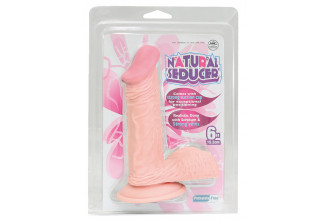 Телесный фаллоимитатор на присоске NATURAL SEDUCER 6 FLESH DONG - 15,2 см.