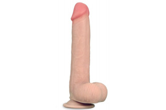 Телесный фаллоимитатор Sliding Skin Dual-Layered 9.0 - 23 см.