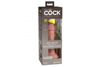 Телесный фаллоимитатор 6 Silicone Dual Density Cock - 17 см.