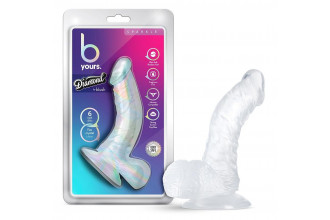 Прозрачный фаллоимитатор-реалистик Sparkle - 16,5 см.