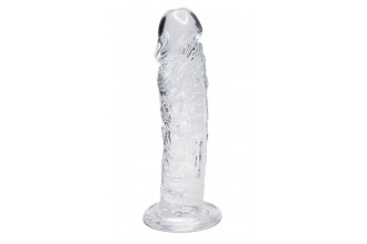 Прозрачный фаллоимитатор на присоске Empire Jelly Dildo - 19,3 см.
