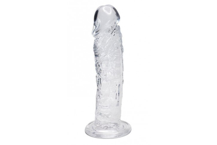Прозрачный фаллоимитатор на присоске Empire Jelly Dildo - 19,3 см.