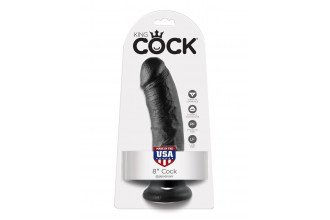 Чёрный фаллоимитатор 8 Cock - 20,3 см.
