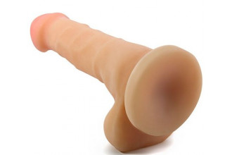 Телесный фаллоимитатор 7 inch Sam - 19 см.