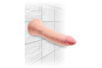 Телесный фаллоимитатор на присоске 7 Triple Density Cock - 21 см.
