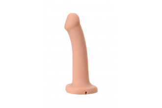 Телесный фаллос с имитацией эякуляции Silicon Cum Dildo L - 19,6 см.