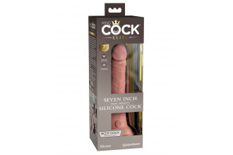 Телесный фаллоимитатор 7 Silicone Dual Density Cock - 21 см.