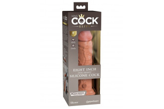 Кофейный фаллоимитатор 8 Silicone Dual Density Cock - 22,8 см.